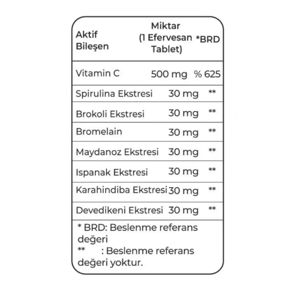 D-GREEN BİTKİSEL EFERVESAN