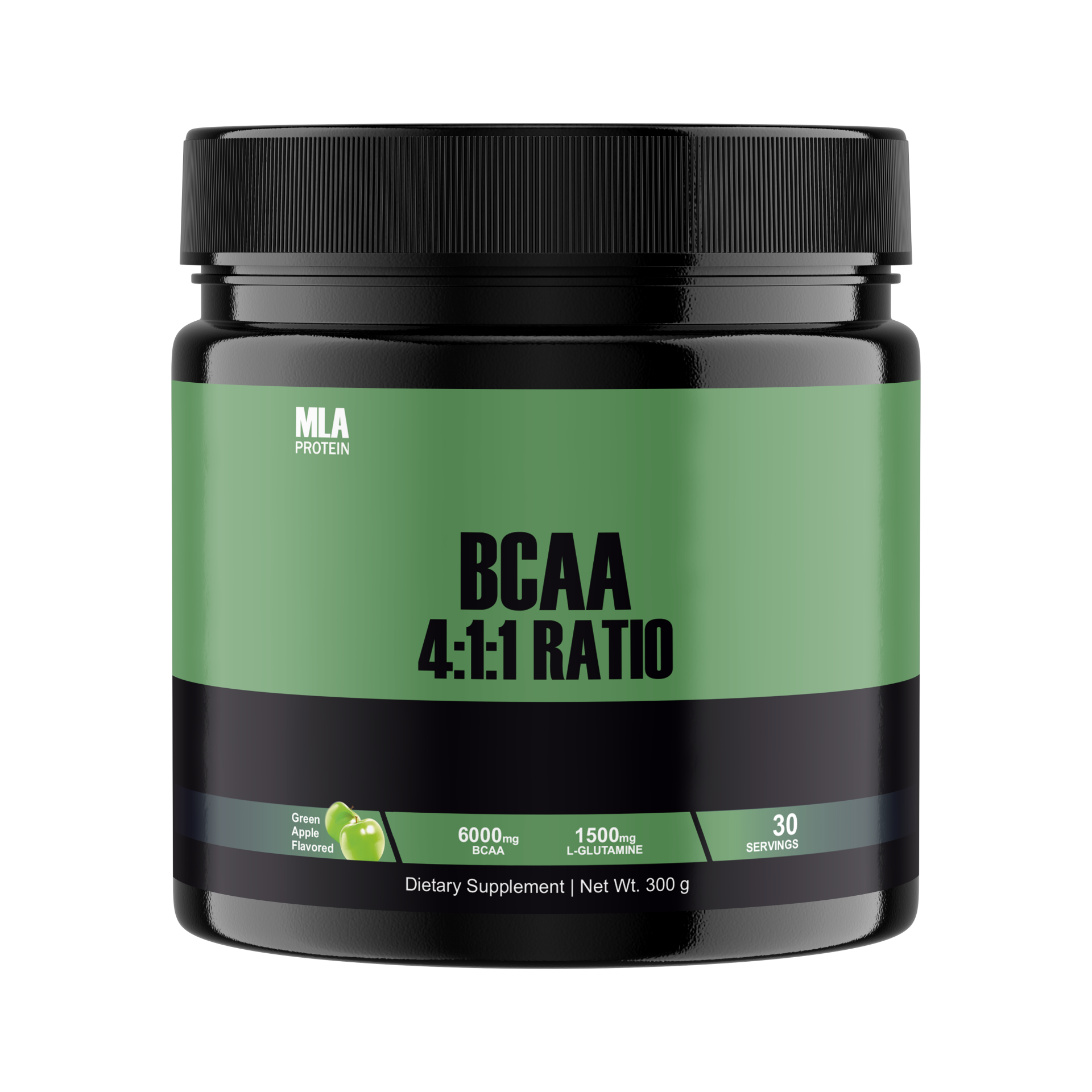 BCAA+Glutamine Yeşil Elma - 300g (30 servis)